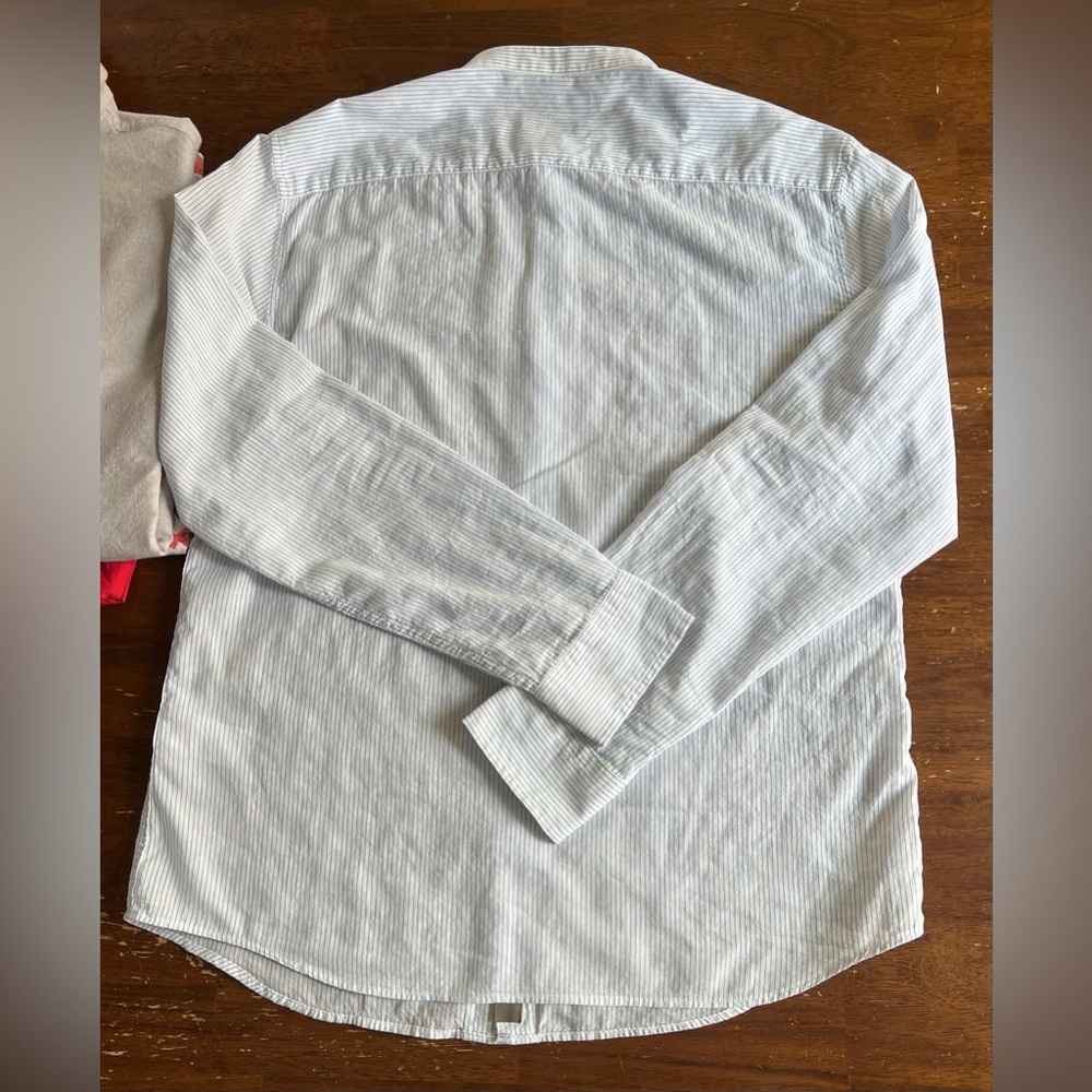 Banana Republic CollarLess Long Sleeve Buttons Up Shirt - Picture 4 of 7